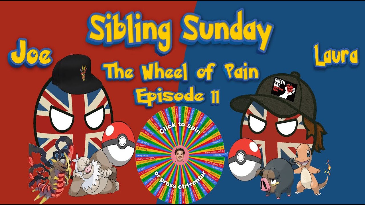 Sibling Sunday. The Wheel of Pain. Episode 11. Ft Lugia EX and Paldean Clodsire EX PAL 130 .