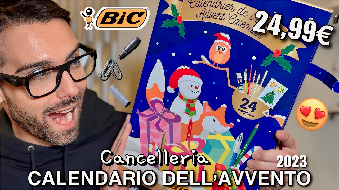 CALENDARIO DELL'AVVENTO CANCELLERIA BIC 2023! 🖊️🖇️