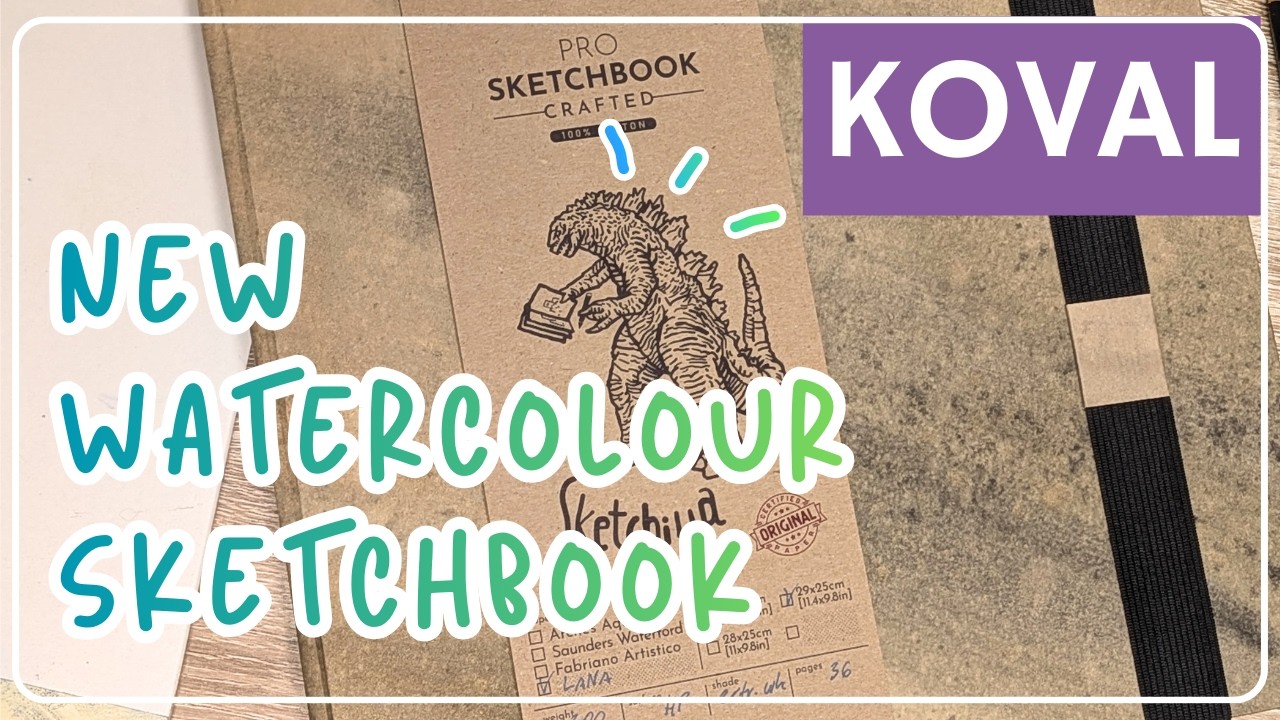Новый акварельный скетчбук от Koval ~ Sketchilla ~ художественные принадлежности