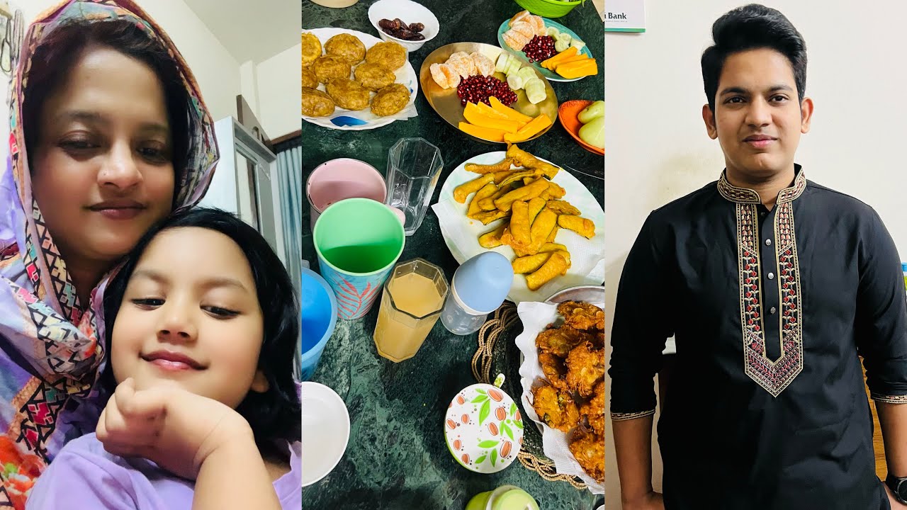 আহলান সাহলান মাহে রমজান। রমজান শুরু আলহামদুলিল্লাহ🤍 পারিবারিক সাহরী ও ইফতার আয়োজন | Santa Poriber 