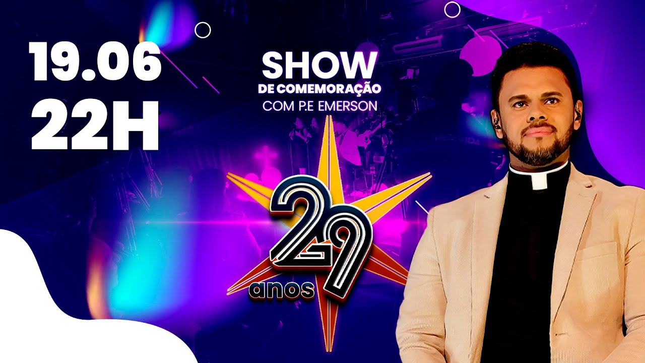 Show de comemoração aos 29 anos da REDEVIDA com padre Emerson Manoel da Silva - 19/06/24