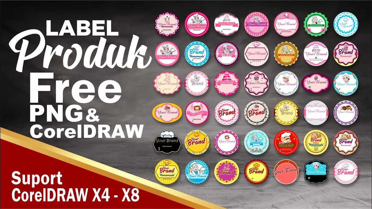 FREE DOWNLOAD DESAIN LABEL STIKER KEMASAN PRODUK