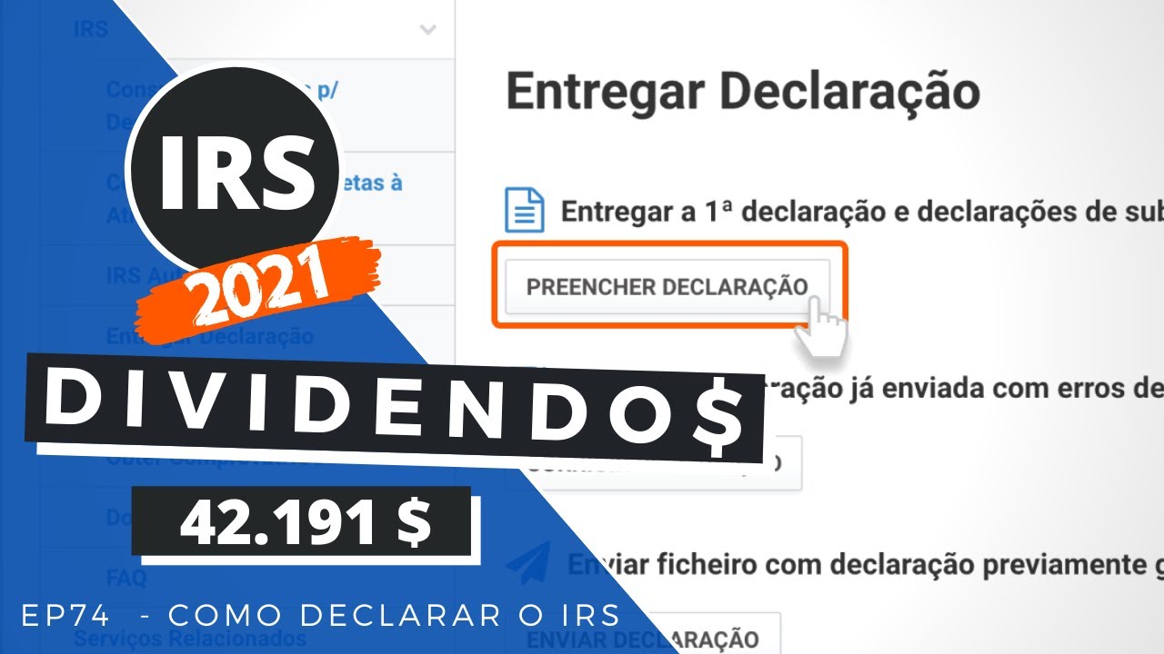 Dividendos - EP74 Como declarar o IRS