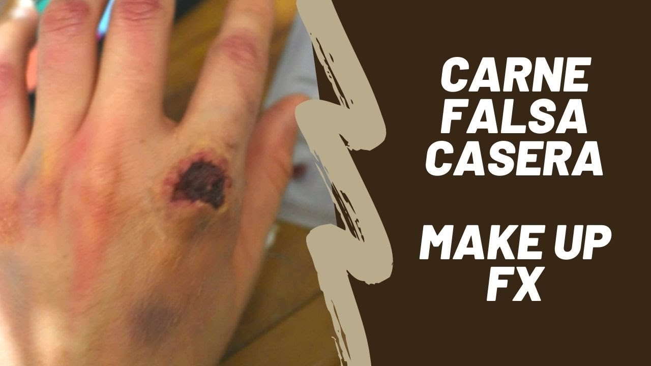 Como hacer carne falsa y como aplicarla| Make up Fx| Heridas falsas