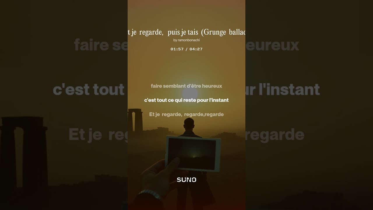 Et je  regarde,   puis je tais  Grunge  ballad