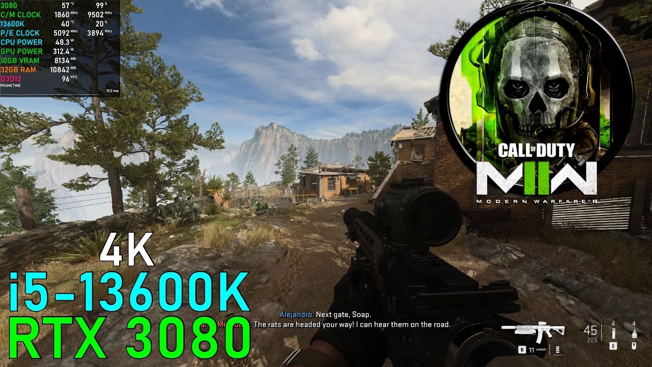 Call of Duty Modern Warfare II [Ultra / DLSS 4K] RTX 3080 + 13600K