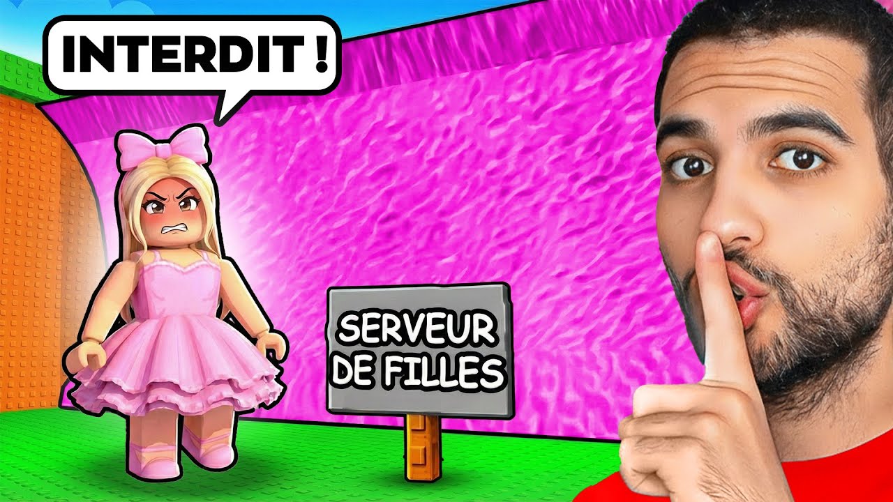 J'ai Infiltré un Serveur Réservé aux FILLES sur Tsunami Brainrot !