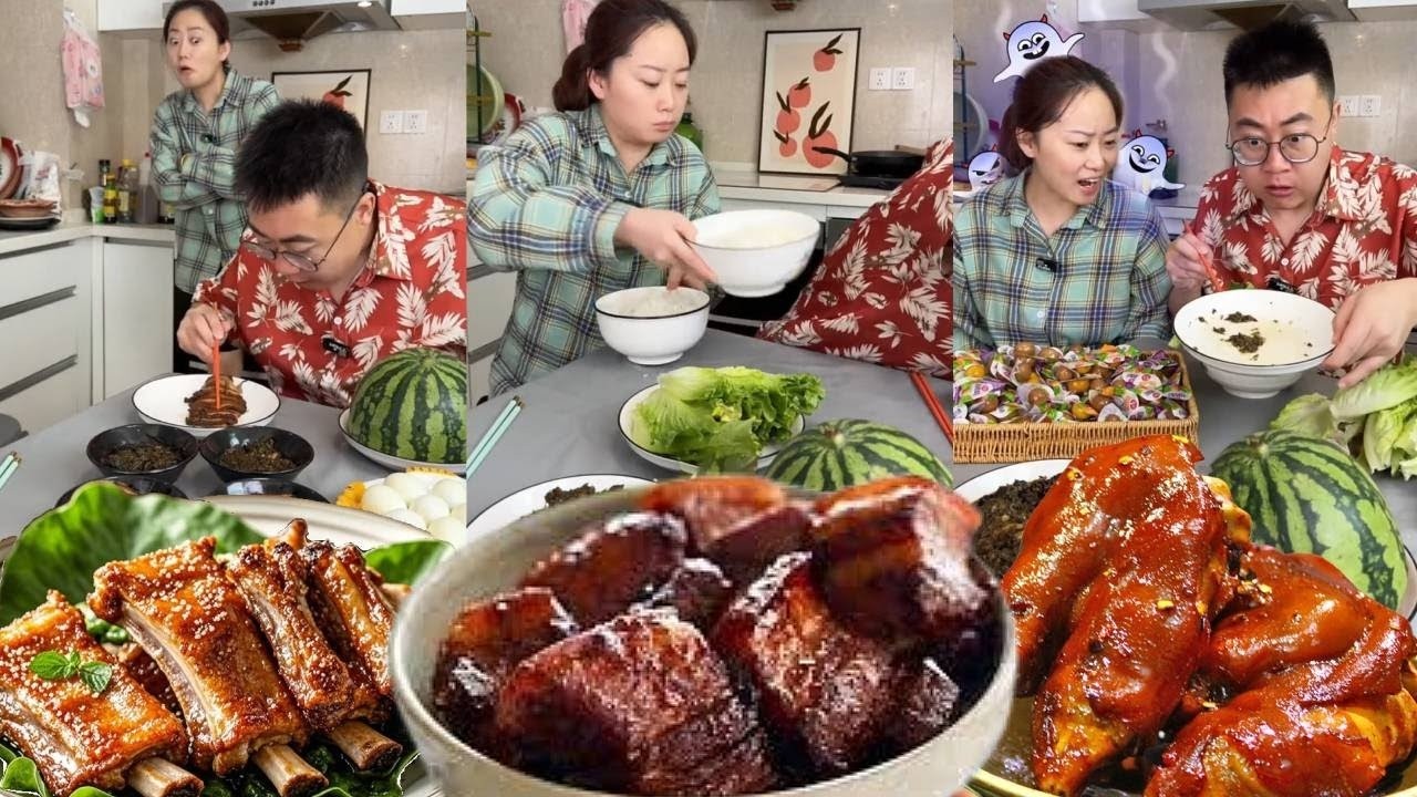 Người con trai ích kỷ muốn ăn hết phần thịt kho một mình, nhưng mẹ cậu đã ăn hết.