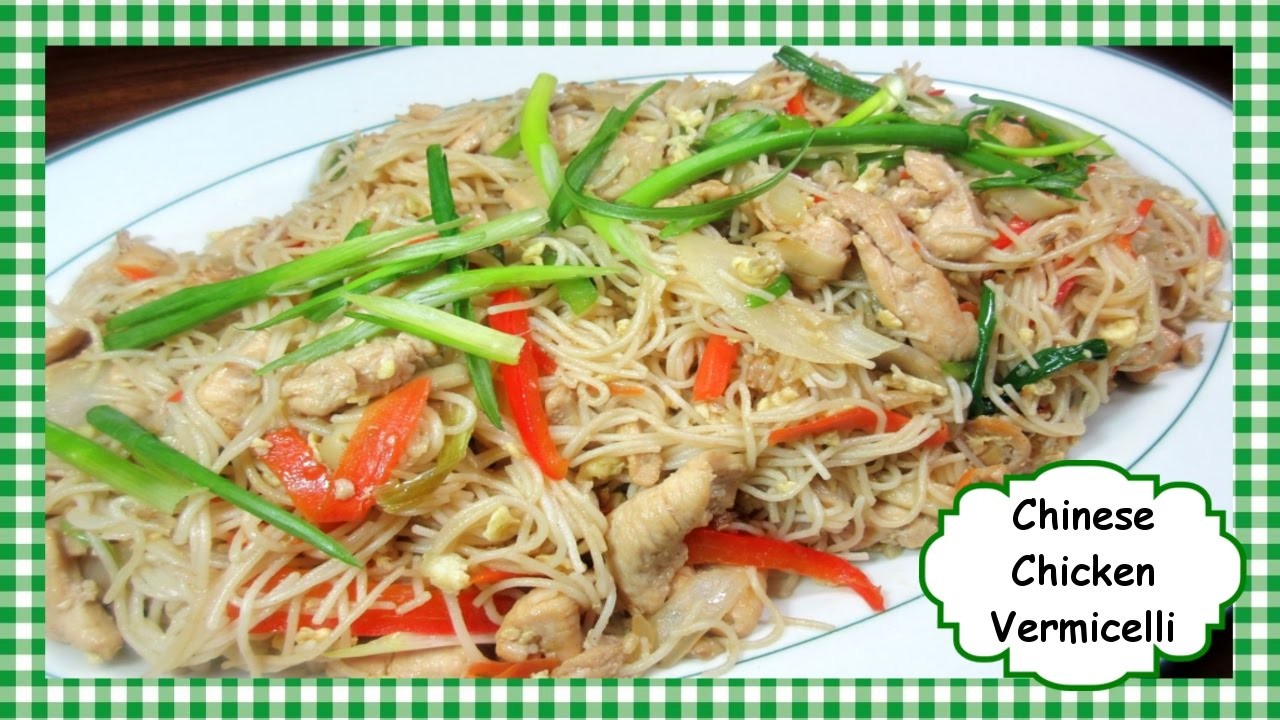 How to Make Chinese Chicken Vermicelli Stir Fry ~ Vermicelli Noodle Recipe