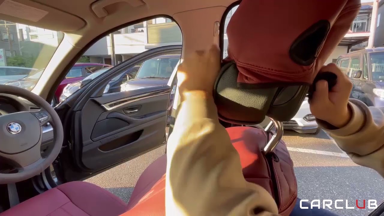 CARCLUB オーダーメイド  シートカバー 着装ガイド  (BMW5シリーズ)