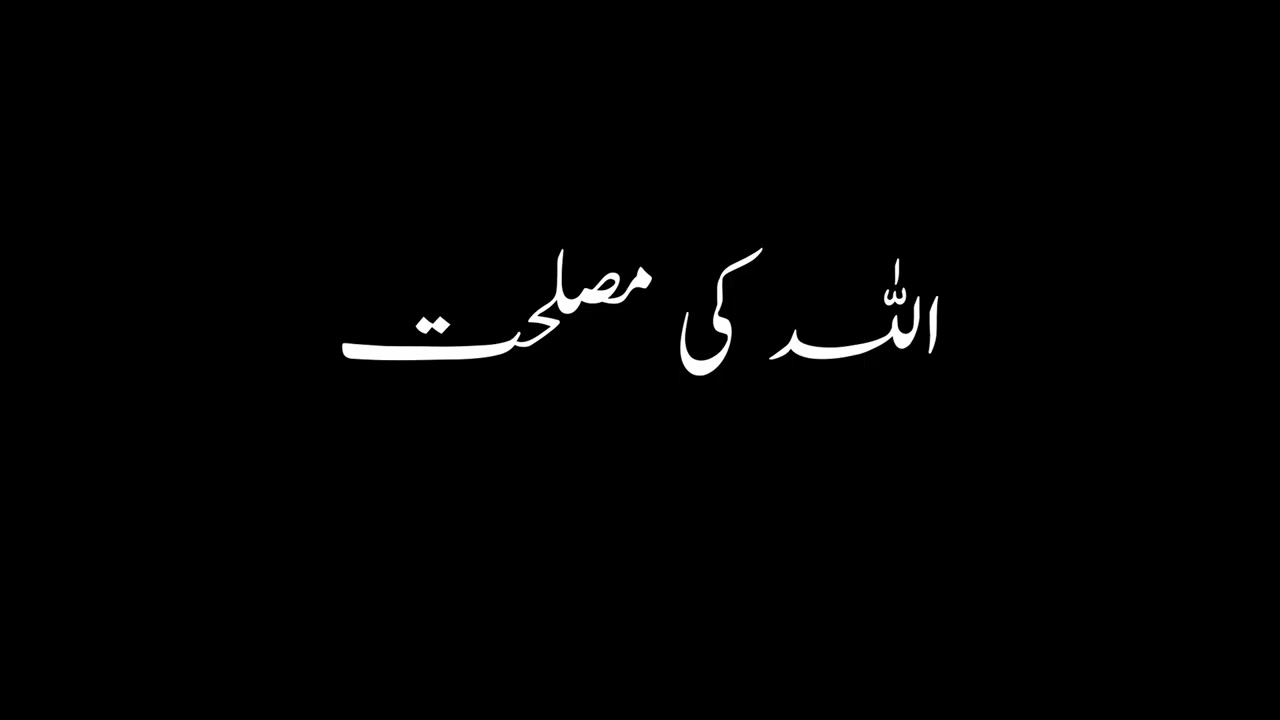 Allah's Wisdom اللہ کی مصلحت