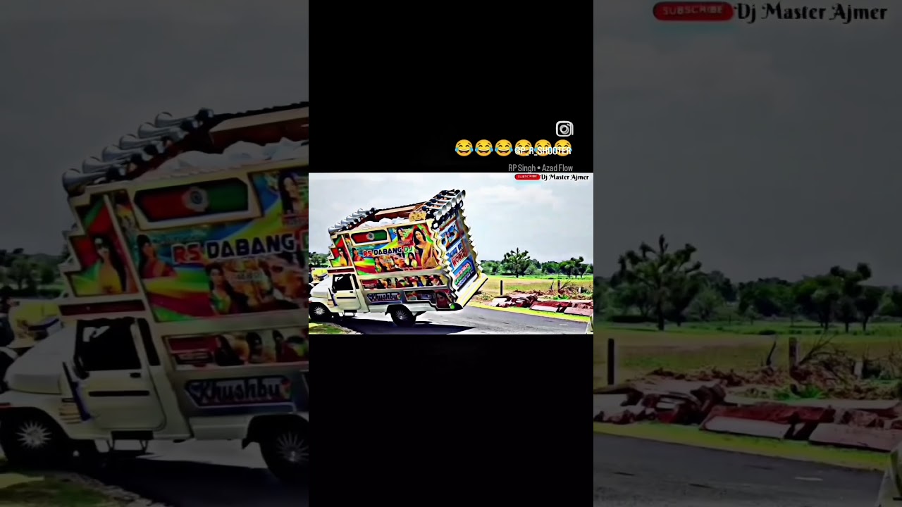 Pickup Dj Sound Accident🤯||Dj Sound Accident Scene||Rajasthani Dj Sound System Stunt Dance Lighting