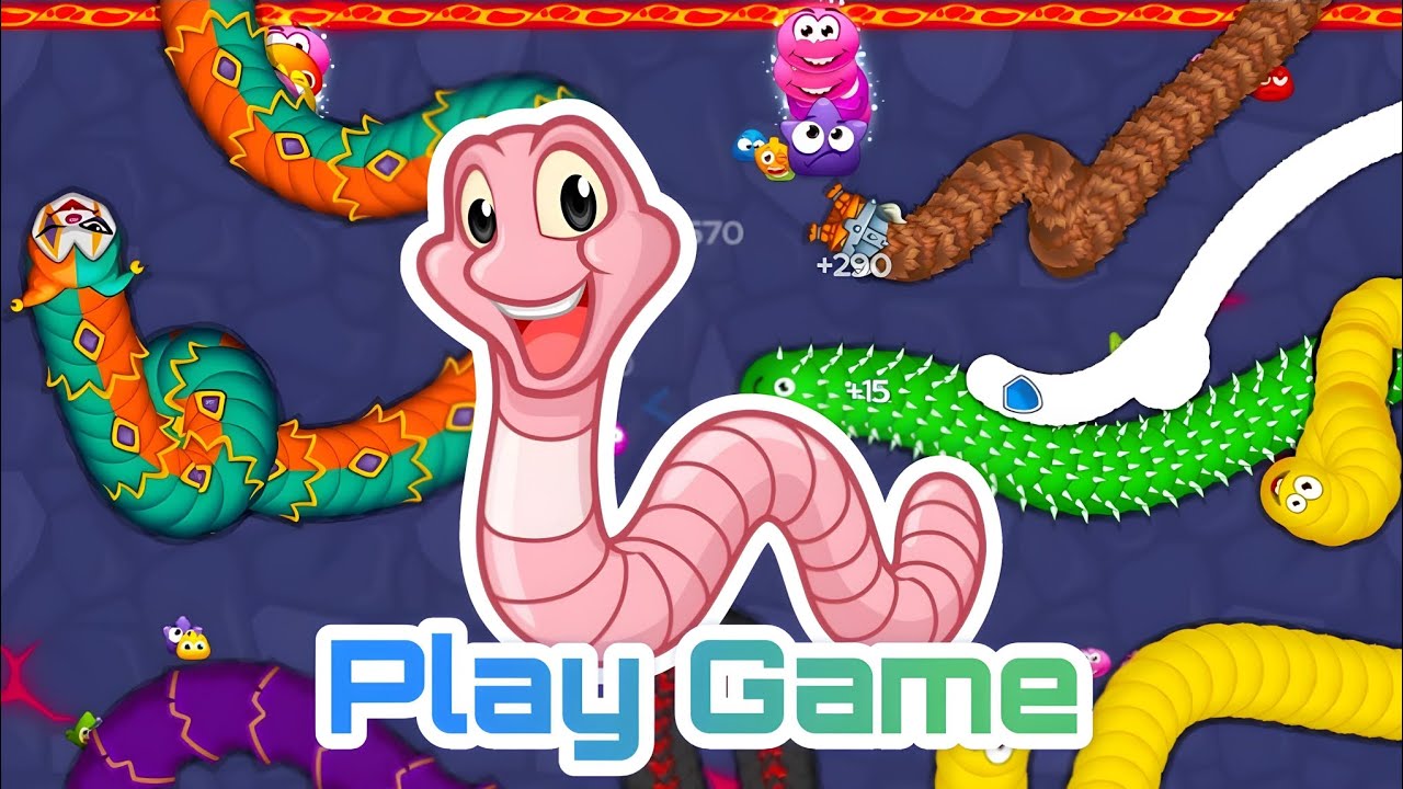 GAMEPLAY GAME WORM HUNT-BATTLE ARENA!