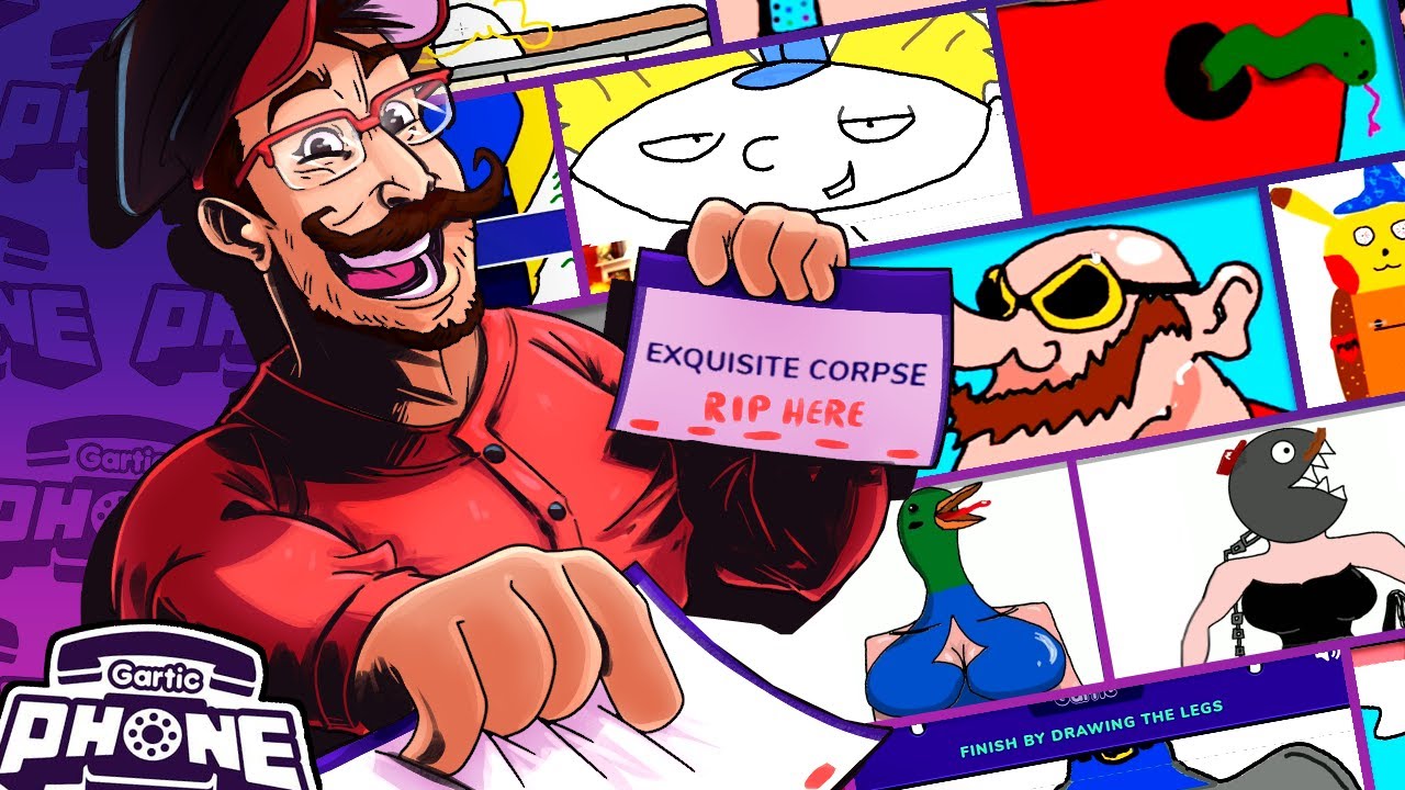 THEY ADDED A NEW HILARIOUS GAME MODE! | Exquisite Corpse! (Gartic Phone w/ Friends)
