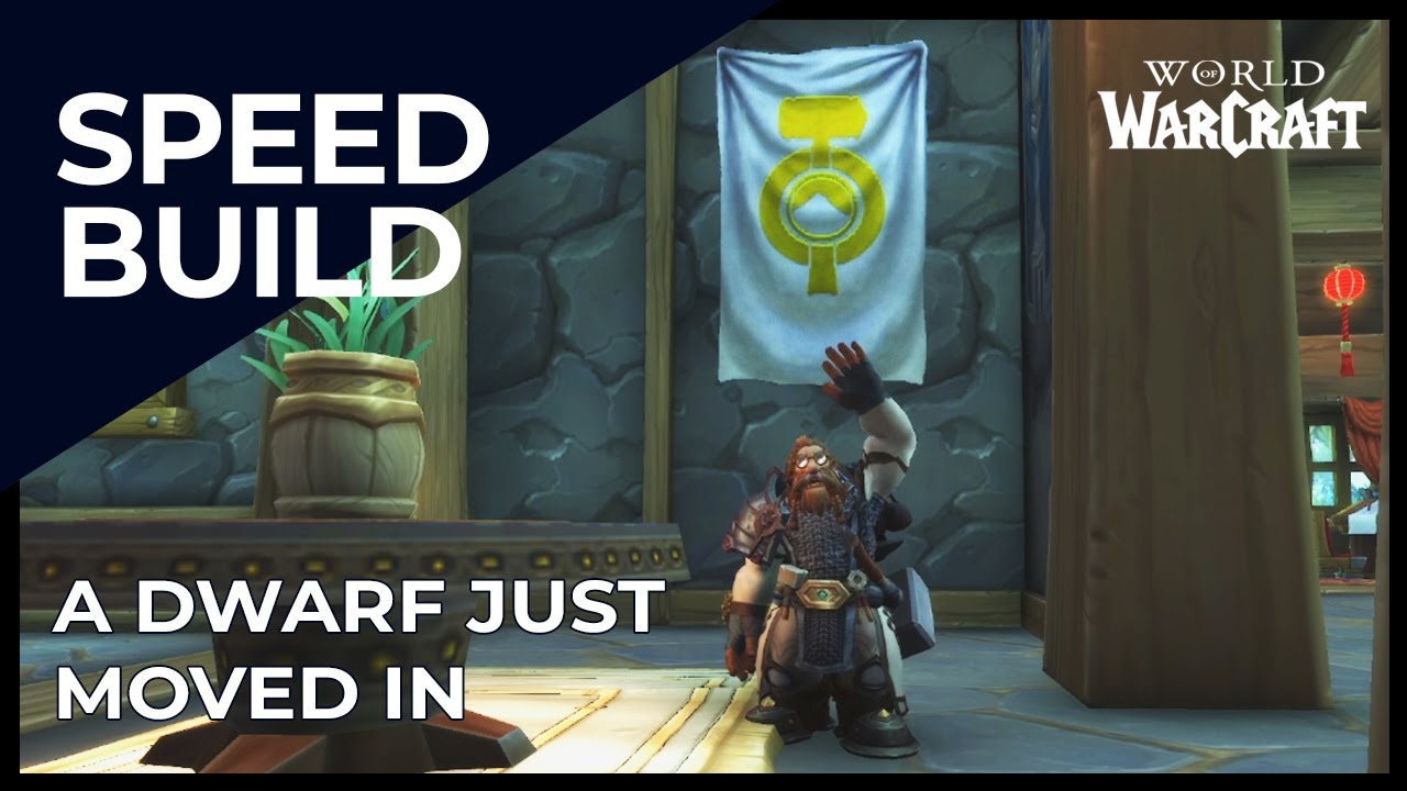 Building a Dwarf Room in WoW Housing | Speed Build