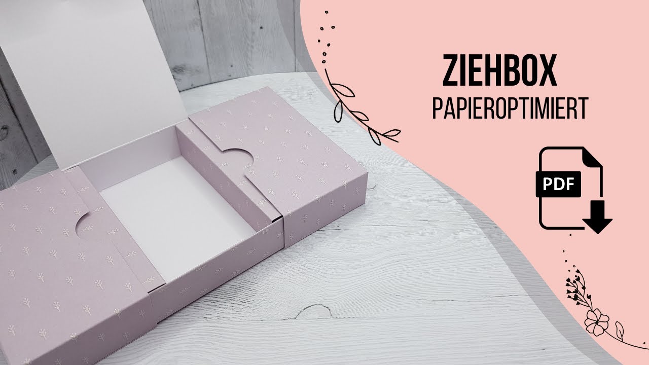 Ziehbox aus 12x12 DSP🌺Papieroptimiert🌺Stampin'Up® EINE RUNDE GRÜSSE