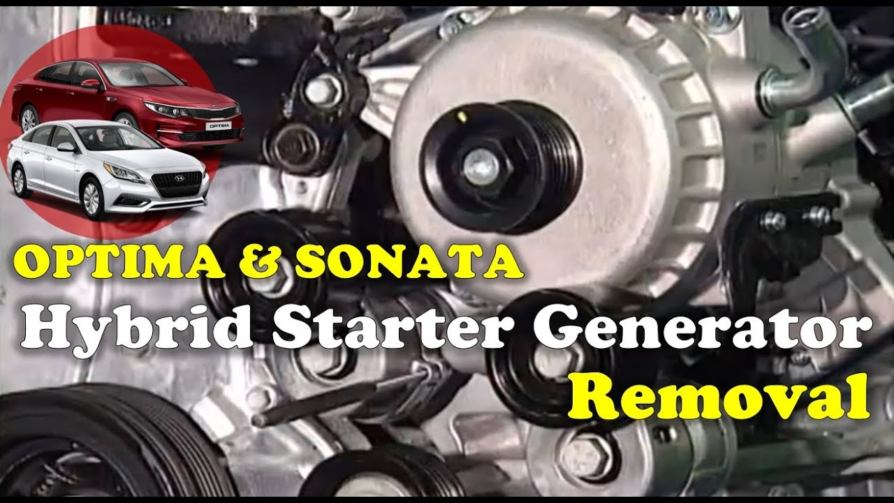 Hybrid Starter Generator removal procedure on Optima & Sonata Hybrid