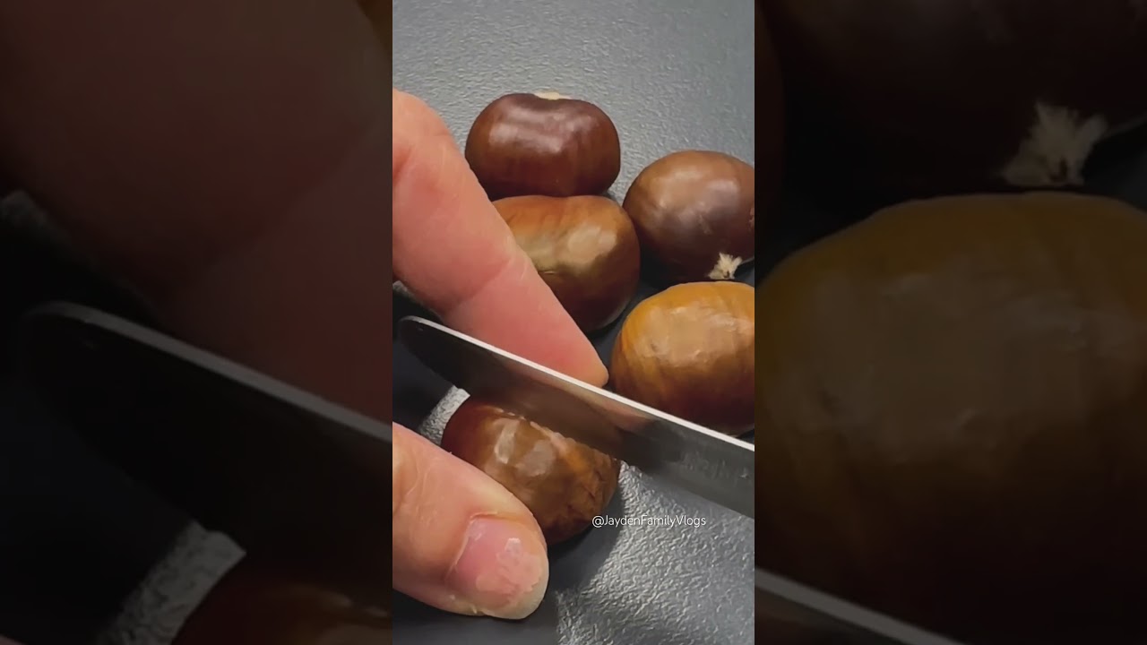 Raw Chestnut Nut 🌰🌰🥵 #shorts #satisfying #food #fruitcutting #fruit #chestnut #gardening