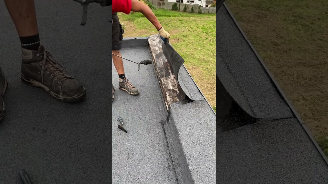 Burning roofing