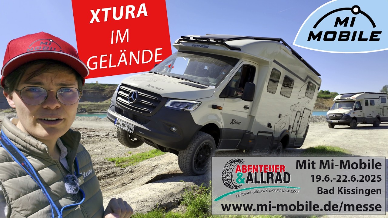Eura Mobil Xtura XT 686 EF im Gel&auml;nde &mdash; echter H&auml;rtetest! Mi-Mobile Offroad-Training 2025 Vorschau26