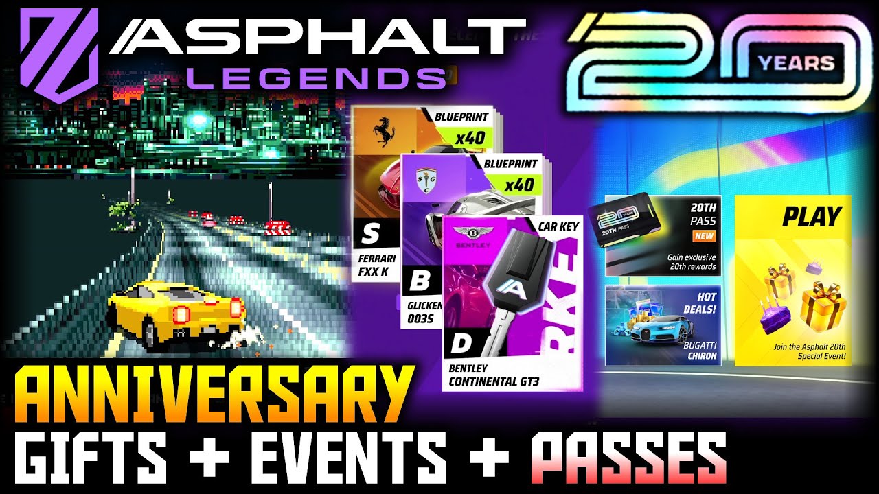 20th Anniversary: Spotlight, Daily Codes, Mini Game and More!! (Asphalt Legends)
