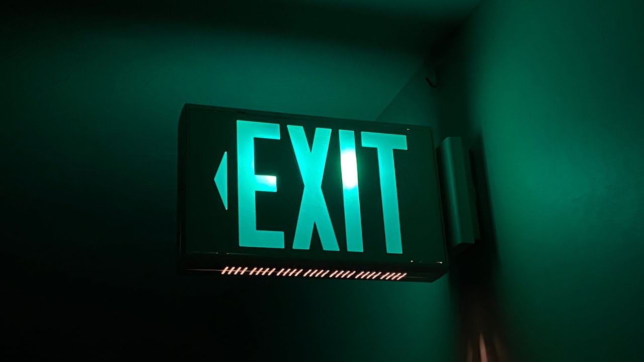 Installing an Old Stock Edison Exit Sign