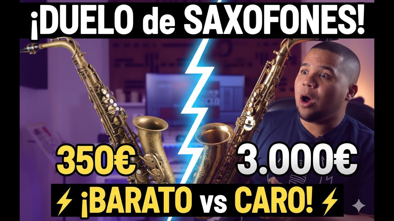 Saxofón de $350 versus saxofón de $3,000