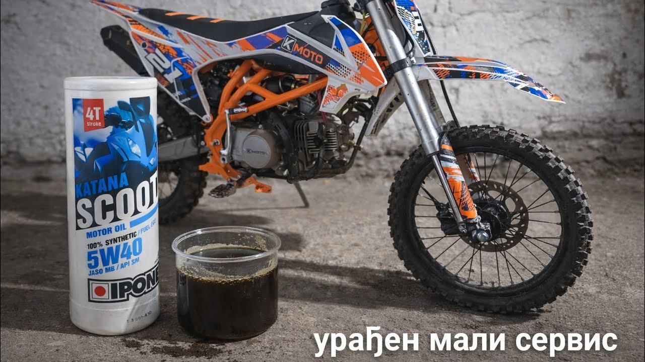 Urađen mali servis k moto cross