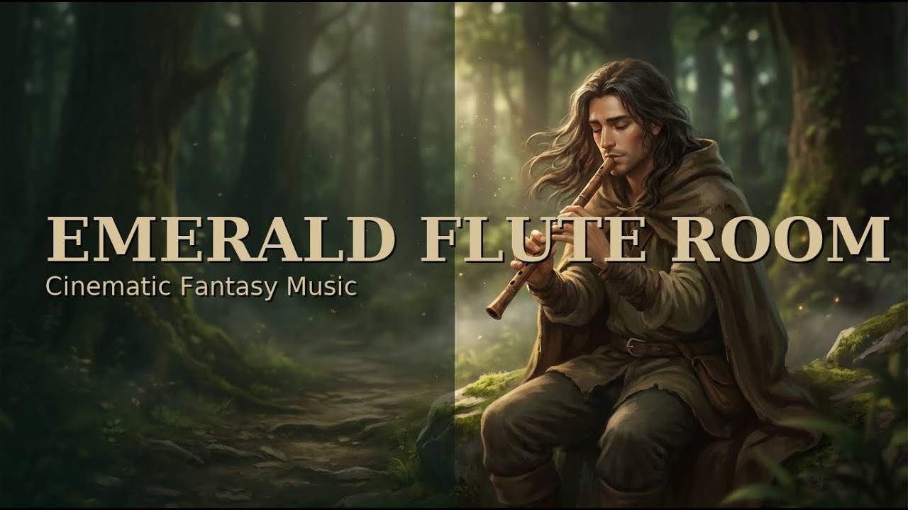 Relaxing Fantasy Flute Music (1 Hour) &ndash; Emerald Flute Room | Cinematic Forest Ambience