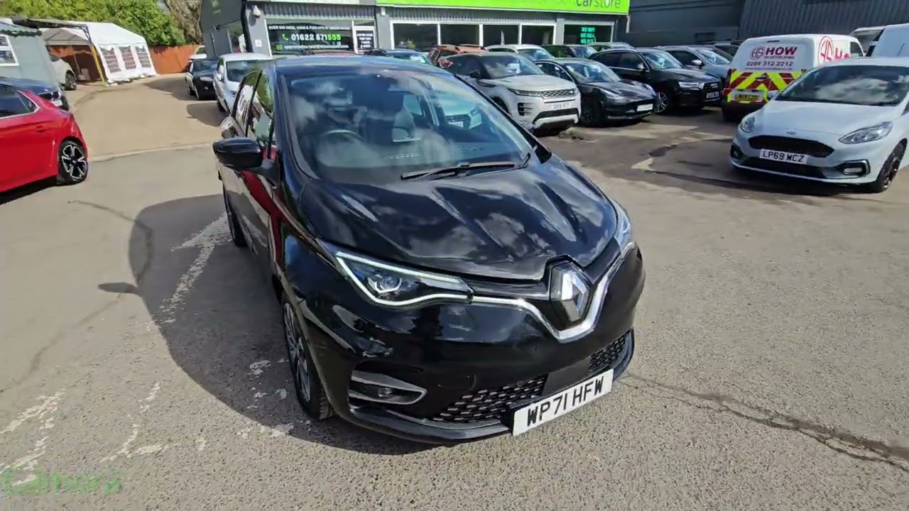 WF71HFW  Renault Zoe R135 EV50 GT Line Hatchback 134 bhp Electric Motor in Black on 39K