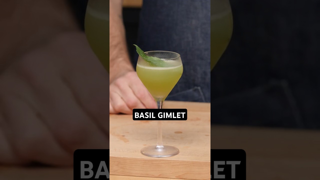 Fresh Herbs makes a perfect cocktail? (Basil Gimlet)