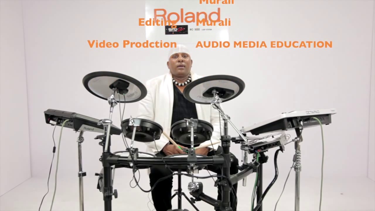 Drums Sivamani Live Roland Demo at Audio Media Studio