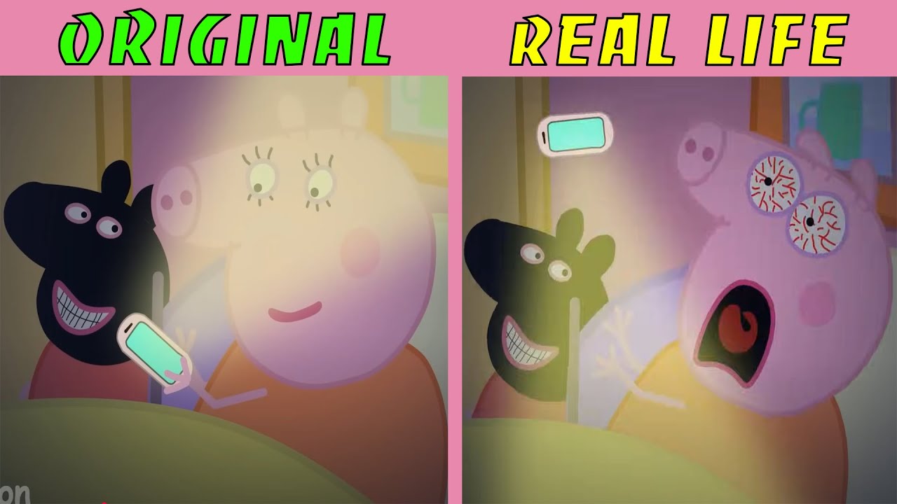 Peppa Pig troll Mummy Pig | Peppa Pig Original vs Real life | Peppa Pig Animation