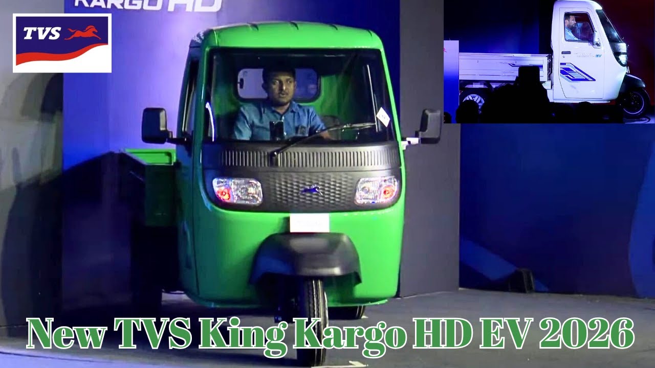 TVS Motor Company Launches TVS King Cargo HD EV 2026 Targeting the Urban Logistics Market