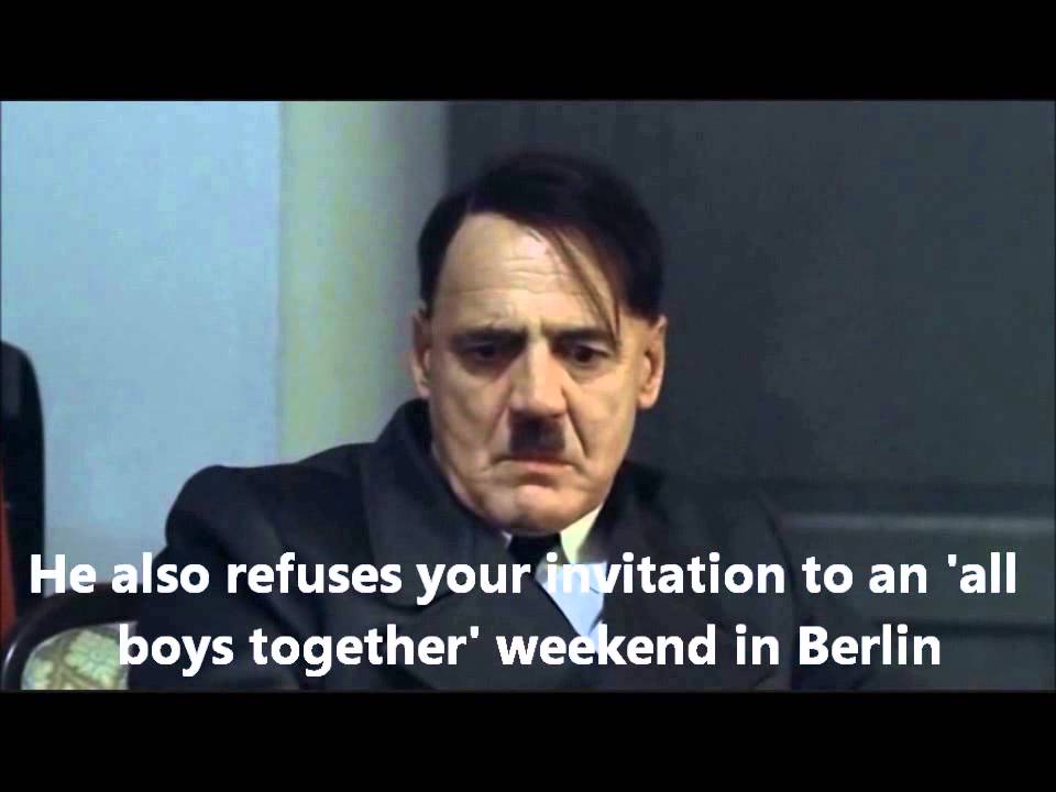 Hitler falls out with David Treanor