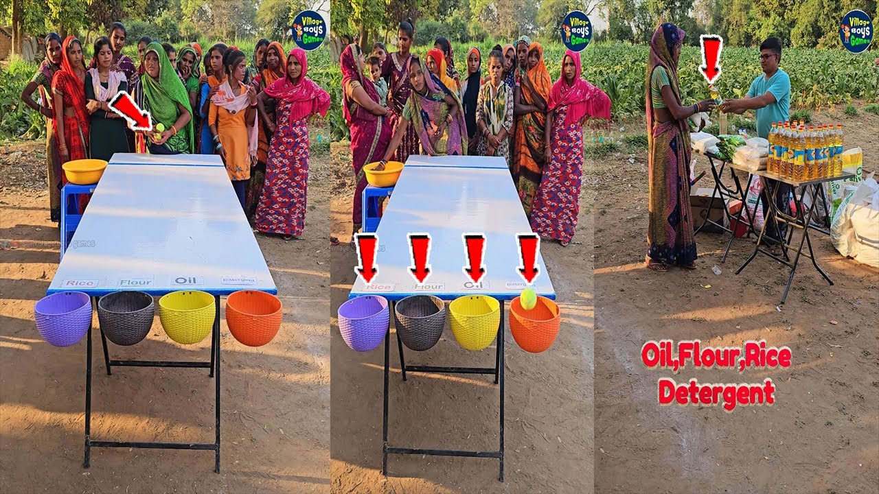 Strange challenge to win 4 prizes by rolling the ball