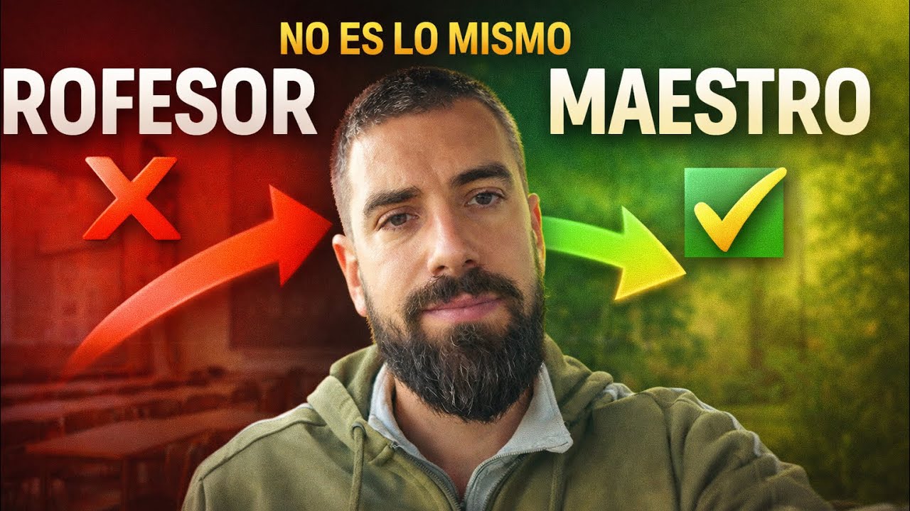 HAY UNA GRAN DIFERENCIA ENTRE UN PROFESOR Y UN MAESTRO. DEMOSTRADO.