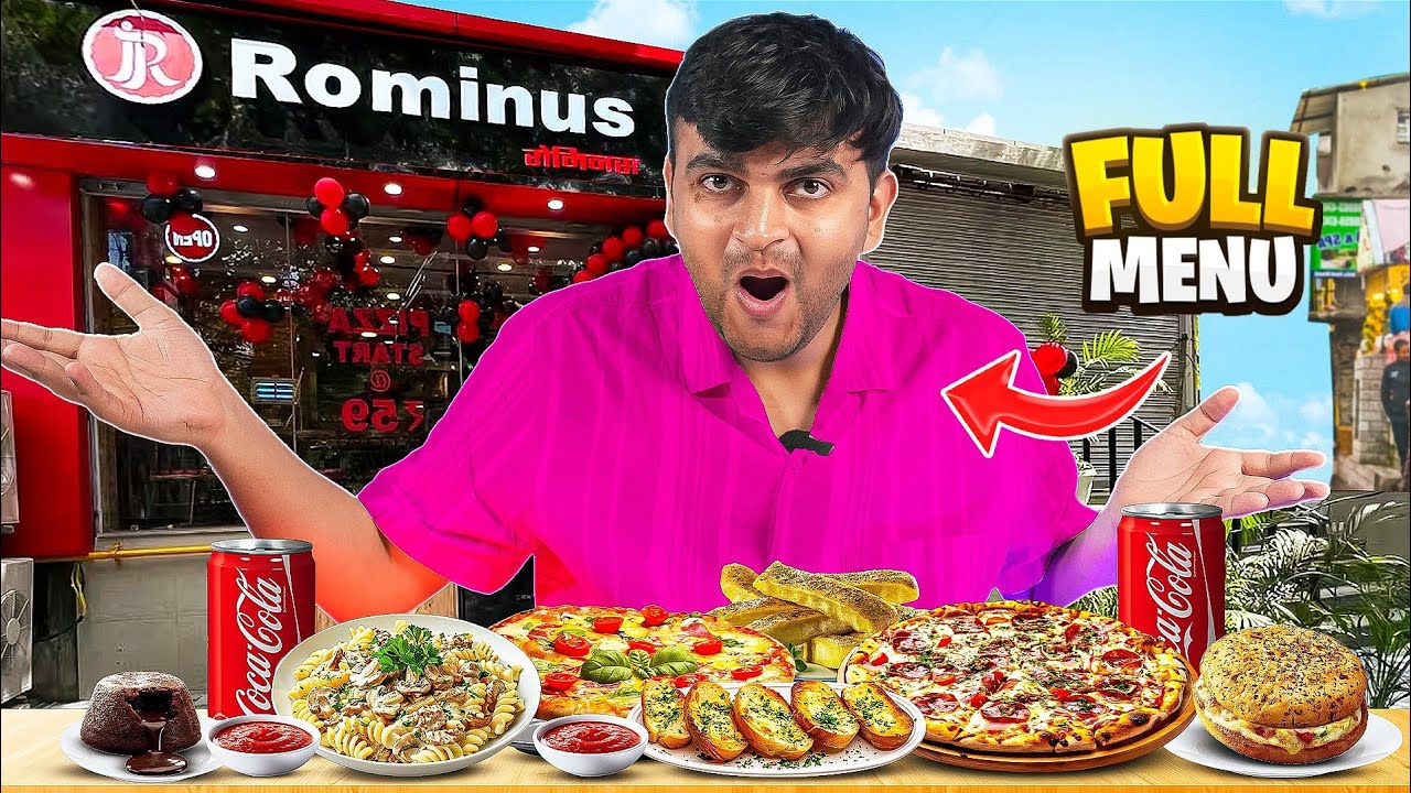 Trying Full Menu of Rominus Pizza
