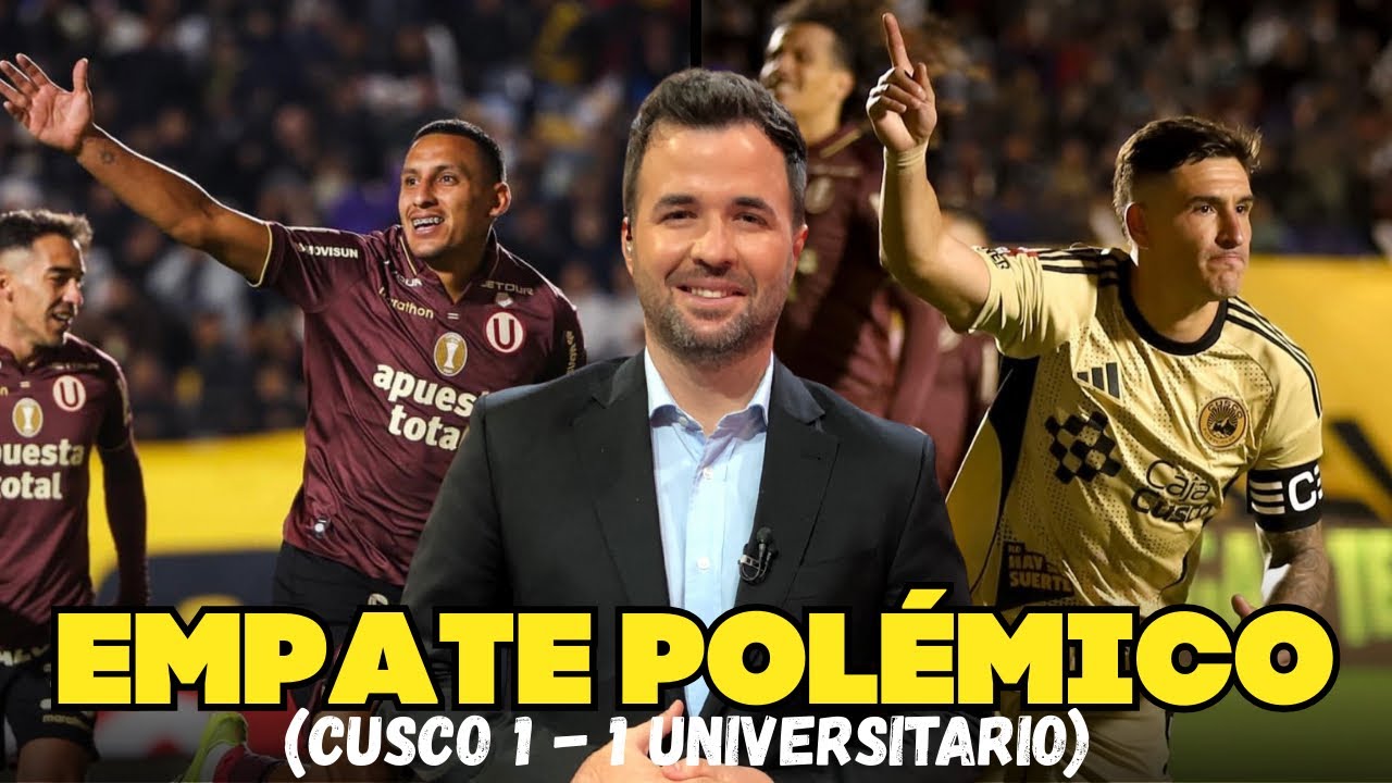 UNIVERSITARIO IGUALÓ ANTE CUSCO POR UN PENAL DUDOSO AL FINAL DEL PARTIDO.