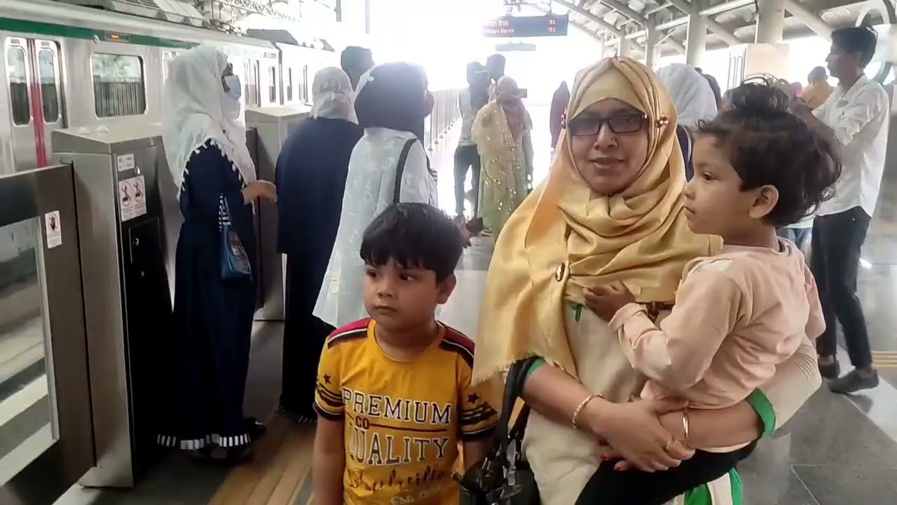 We go metro rail in Dhaka 