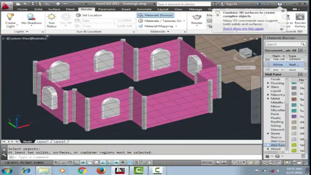 AutoCAD 3D House Modeling | 