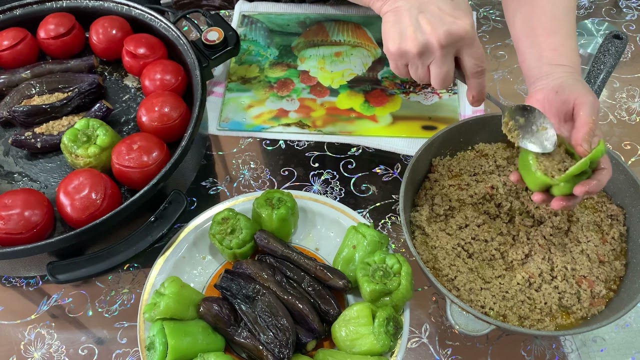 Çox möhtəşəm çox dadli mükəmməl görünüşə layiq olan badimcan dolmasi