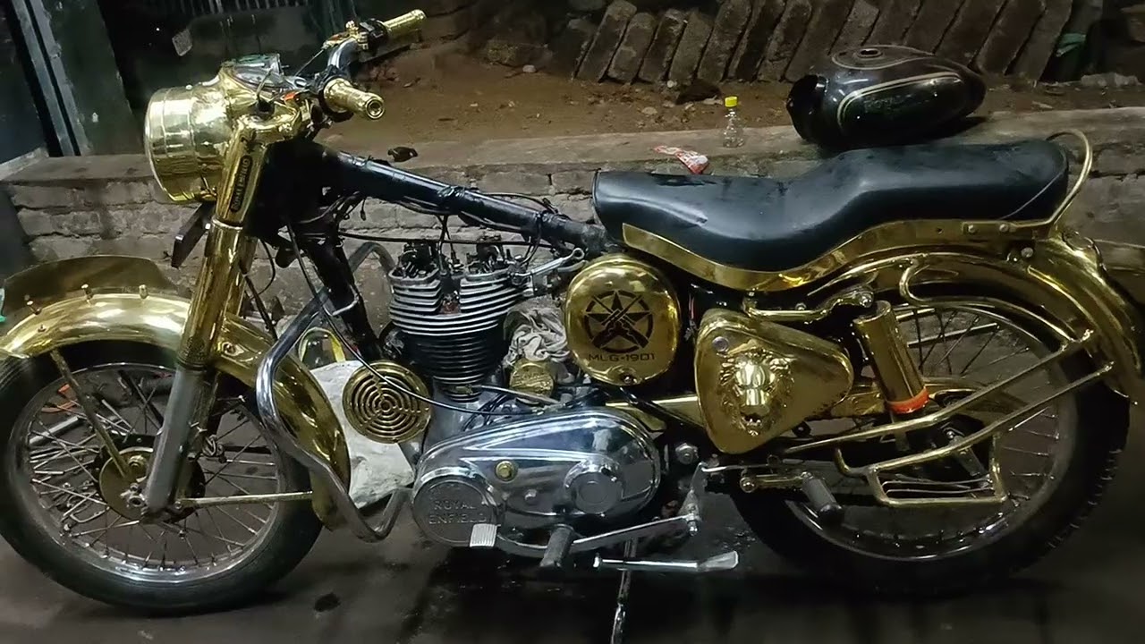 Royal Enfield modified 1962 model modified brass