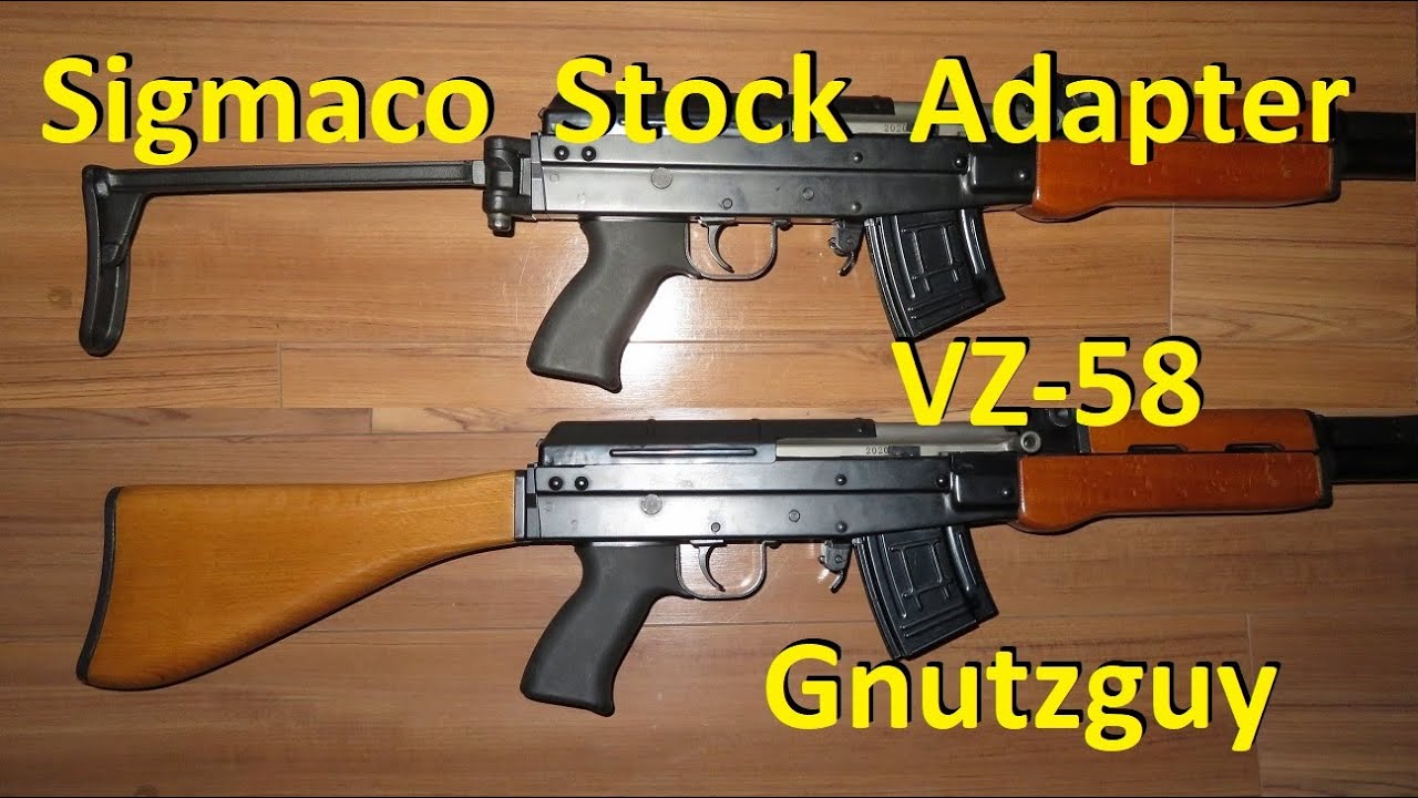 Sigmaco Stock Adapter VZ-58 for Type 81 with Fixed & LMG. T81 VZ58. *