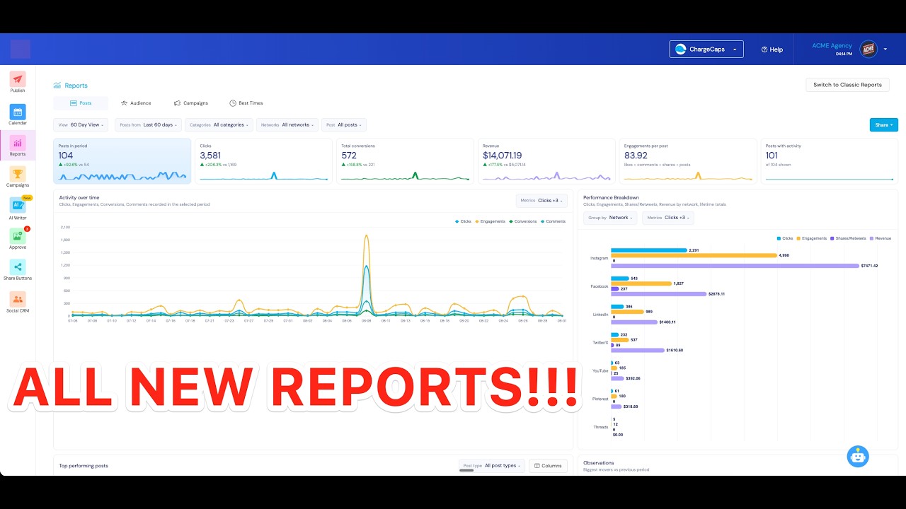 NEW FEATURE: Completely Redesigned Reports + Audience Insights, Saved Views & Sharing