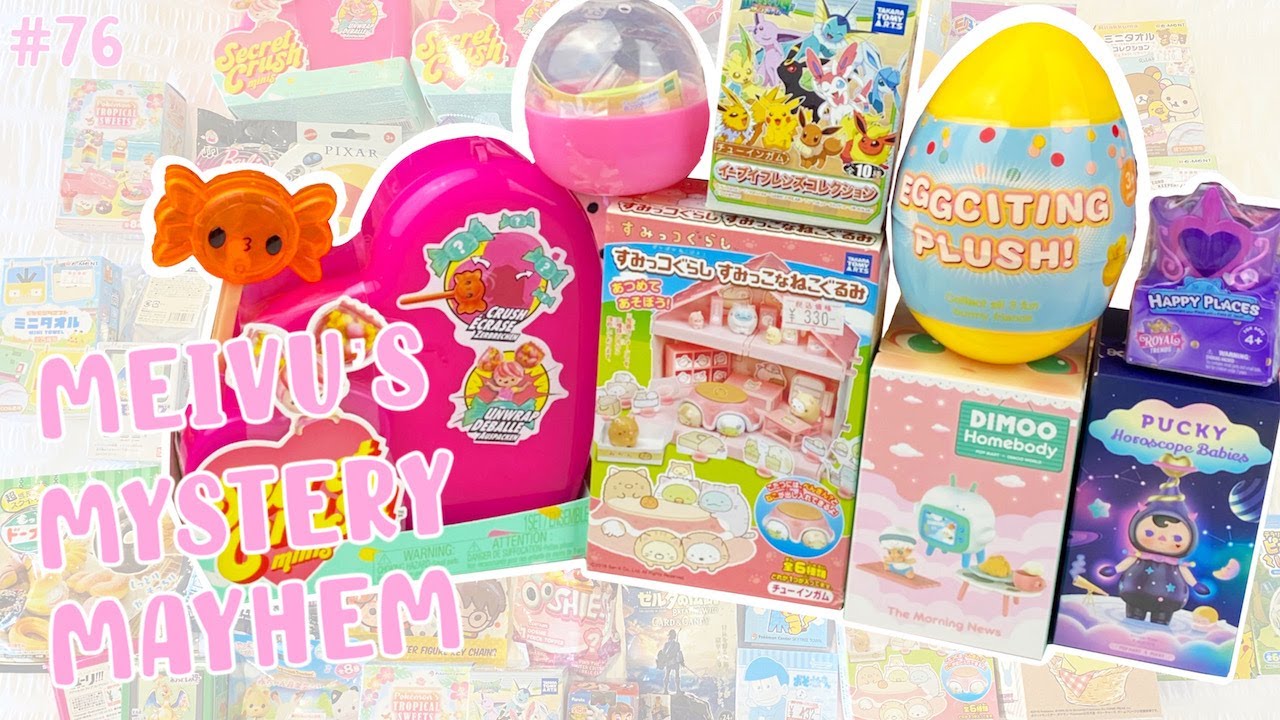 Opening 8 Blind Boxes and Gachapon! POP MART PUCKY, CALICO CRITTERS, SUMIKKO GURASHI | MMM #76