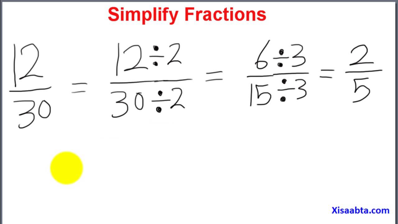 simplify fractions in somali   yar yaree jajabka