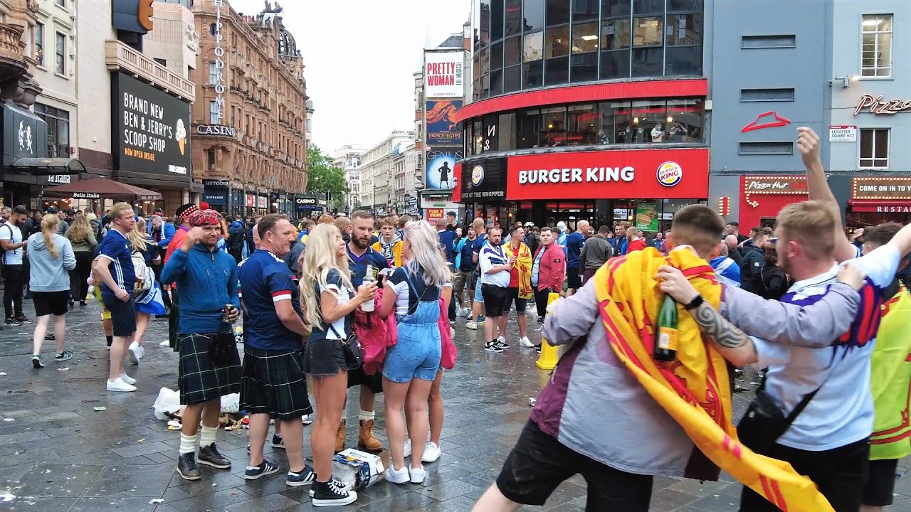 Scotland Football Fans Party in London Ahead of Scotland vs England UEFA EURO 2020 | 18th June 2021