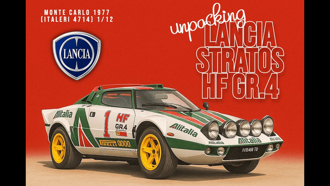 STRATOS Returns! 🏁 Unboxing the Rally Icon — LANCIA HF Gr.4 #italeri  1/12 (Kit 4714)