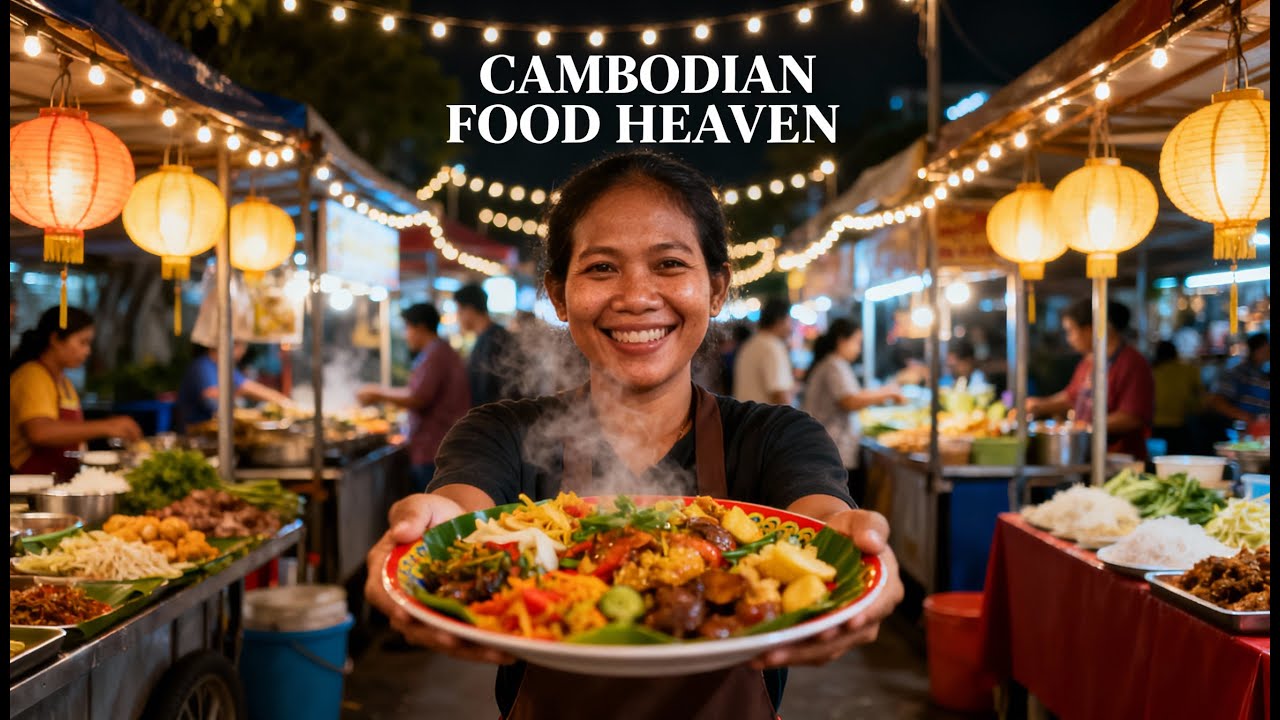 Cambodian Street Food Tour! Phnom Penh City   Amazing! Cambodia Food Market Collection 2026 #932